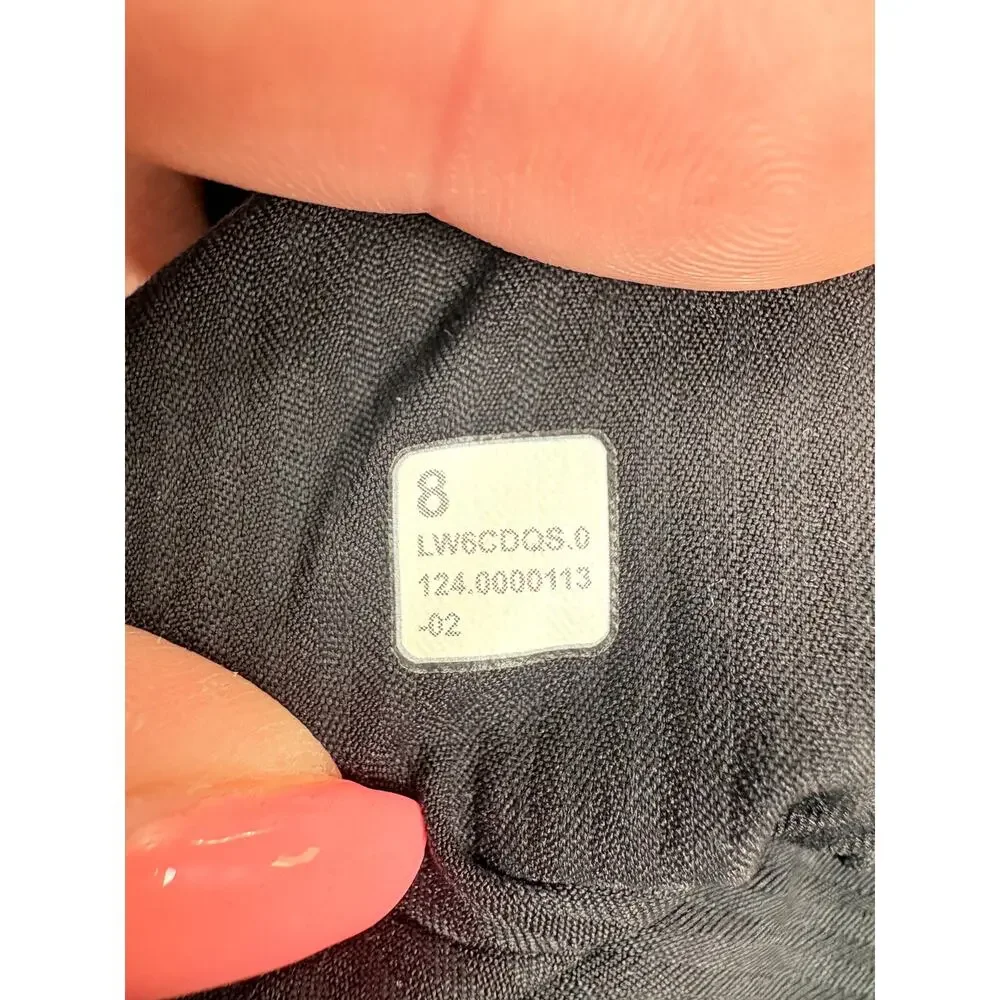 Lululemon Black Woven Jogger Pants 8 Adjustable Hem Minimalist Athleisure Travel - Picture 7 of 12